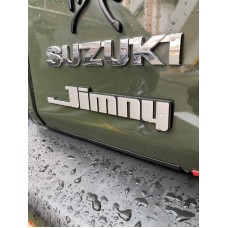 Suzuki Jimny Sierra JB64 JB74 2019 2022 Jimny 410 Word Emblem Logo Sticker Silver