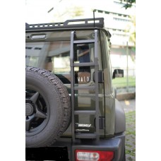 Suzuki Jimny Ladder (2019-2024) JB74 Car Rear Tailgate Aluminum Alloy Black Design 2