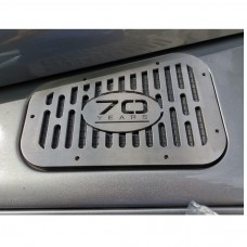 Land Rover Defender Wing Top 70th Years Anniversary Stainless Steel Grill (Pair)