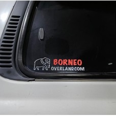 BorneoOverland.com Car Decal Sticker for Expedition Overland Offroad 4X4 4WD SUV Glass Body Vehicle