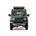 DAMD Defender " Little D "Bonnet Word Emblem  - Silver / Matt Black