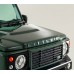 DAMD Defender " Little D "Bonnet Word Emblem  - Silver / Matt Black