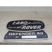 Land Rover Vehicle Car Body Decoration Metal Plate Emblem Badge - Land Rover Defender 90