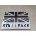 Land Rover Vehicle Car Body Decoration Metal Plate Emblem Badge - UK Flag Still Leaks