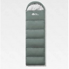 MOBI GARDEN 1.0KG Light Weight Camping Envelope Sleeping Bag Portable Hooded RHS Grey