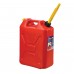 Scepter Jerry Can HDPE Plastic 20 Litres Red (Petrol/Diesel) 