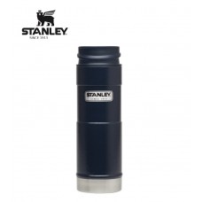 Stanley Classic One Hand Vacuum Mug 16 oz Hammertone Navy 10-01394-008