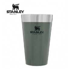 Stanley Vacuum Insulated Stacking Tumbler Stainless Steel Pint Drinking Cup 473ml 16oz Hammertone Green