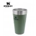 Stanley Vacuum Insulated Stacking Tumbler Stainless Steel Pint Drinking Cup 473ml 16oz Hammertone Green