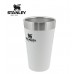 Stanley Vacuum Insulated Stacking Tumbler Stainless Steel Pint Drinking Cup 473ml 16oz Polar White