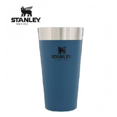 Stanley Vacuum Insulated Stacking Tumbler Stainless Steel Pint Drinking Cup 473ml 16oz Matt Blue