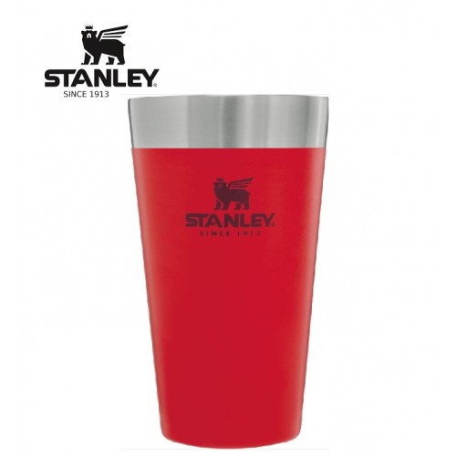 Stanley Vacuum Insulated Stacking Tumbler Stainless Steel Pint Drinking Cup  473ml 16oz Orange