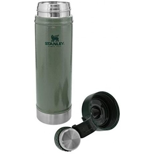 Stanley Classic Vacuum Water Bottle Flask 25oz 750ml Hammertone Green 10 02286 042