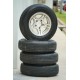 (Set of 4) USED Dunlop Tyres 195/80R15 195 80 R15 Tire With JB43 Japan Rims Take Off Dated 0419